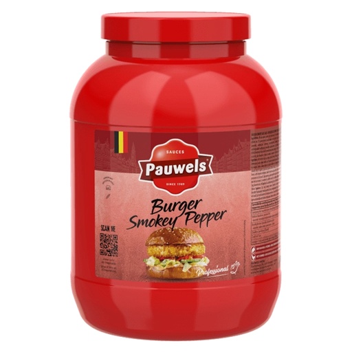 [16410] Burger Smokey Pepper Saus Pauwels Pet 3 L