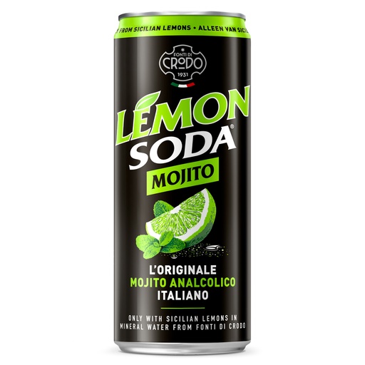 [16254] Lemon Mojito Soda Sleek Can 24 x 33 cl