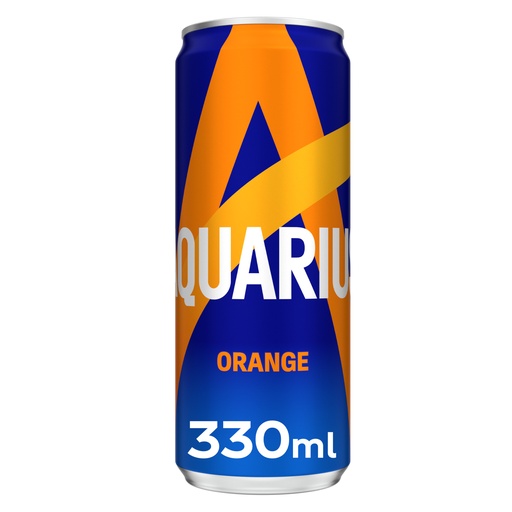 [16218] Aquarius Orange Sleek Can 24 x 33 cl