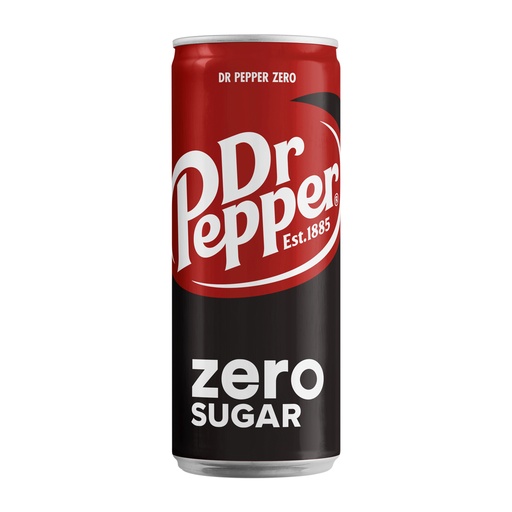 [16380] Dr. Pepper Zero Blik 4 x 6 x 33 cl