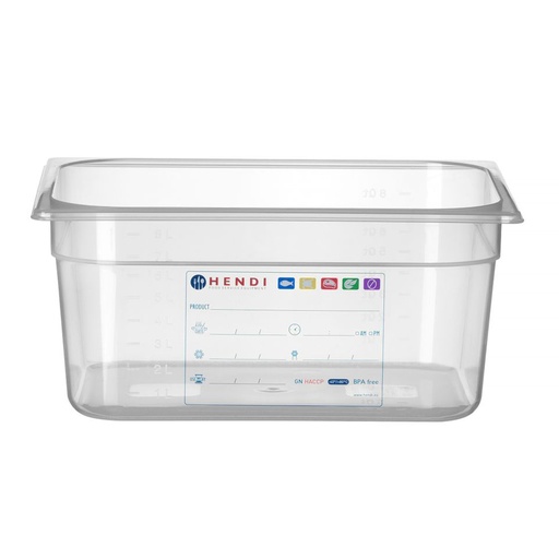 [8894] Gastro Normbak 1/2 - 150Mm - Haccp - Hendi - 880166