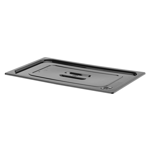 [10718] Gastronorm Deksel 1/3 Polycarbonaat Zwart Hendi