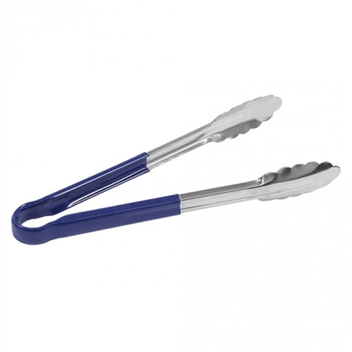 [1066] Serveertang Rvs/blauw Emga 23cm 