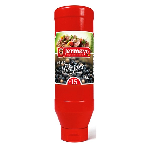 [7311] Pepersaus 1l Knijpfles Jermayo
