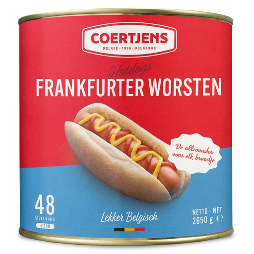 [243] Knakworst Coertjens 48st X 40 Gr Blik 