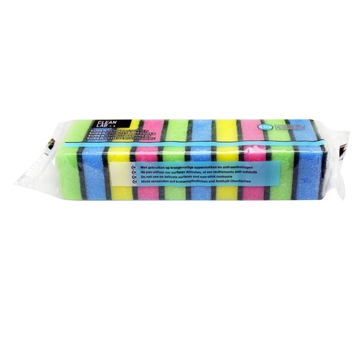[10299] Schuursponsen Mousse Gekleurd Cleanlab 9x6x3cm 10st