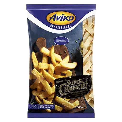[8436] Frieten Super Crunch Diepvries Steakhouse Aviko 2,5 kg