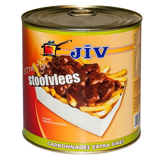 [253] Stoofvlees Extra Fijn Jiv 2,7kg Blik