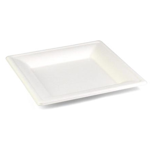 [15534] Suikerriet Bord Vierkant 160x160xh16 mm Sier 40st