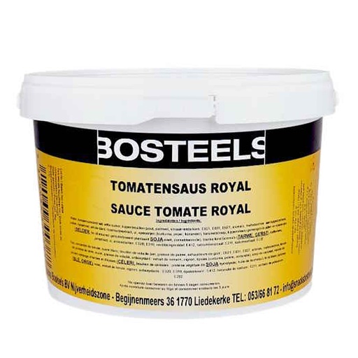 [7535] Tomatensaus Royal Emmer 3kg Bosteels Vers