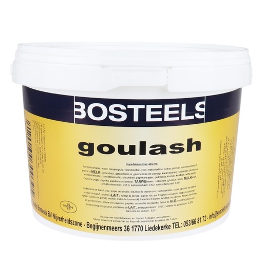 [7590] Goulasch de Bœuf Seau 3L Bosteels Frais