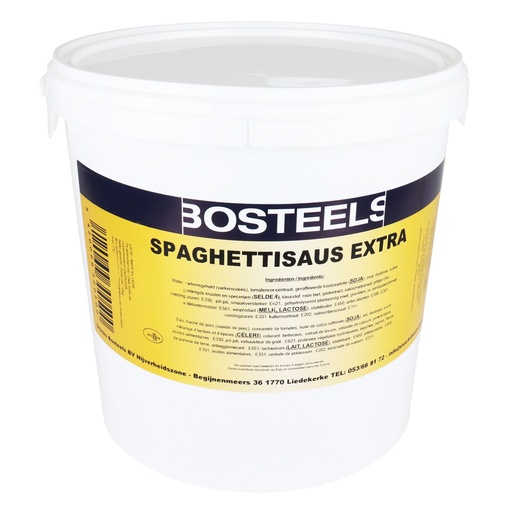 [776] Sauce Spaghetti Extra Seau 10L Bosteels Frais