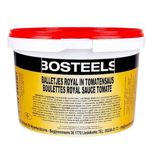 [7529] Balletjes In Tomatensaus Royal Emmer 3kg Bosteels Vers