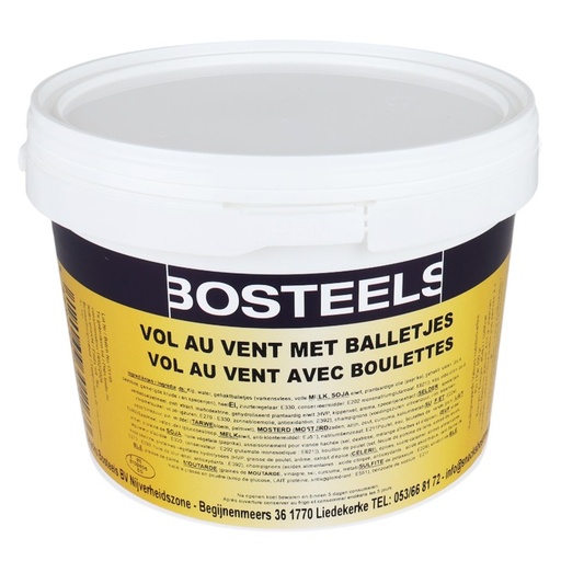 [7507] Vol Au Vent Met Balletjes Emmer 3kg Bosteels Vers