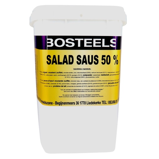 [7648] Sauce Salade 50% Box 5L Bosteels