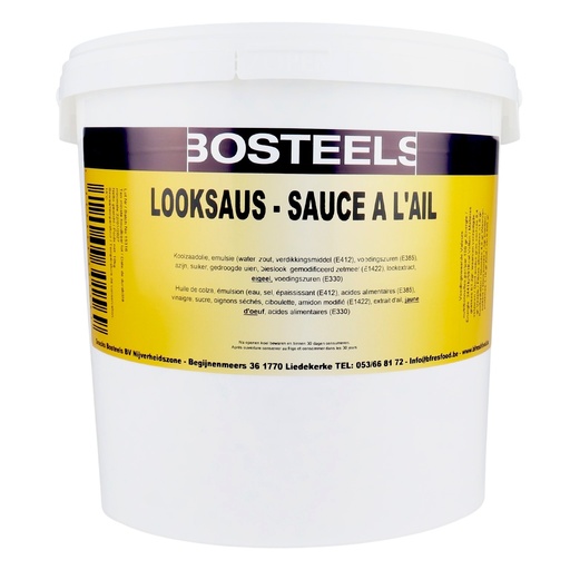 [8052] Sauce Ail (Pita) Seau 10L Bosteels