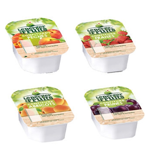 [13754] Confituur Assorti Cups Le Berger 144 x 20 gr
