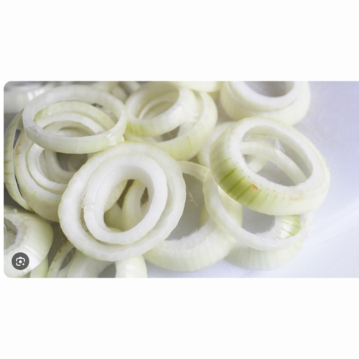 [0302.1] Ajuinringen Wit Gepeld 5 kg ( Dagprijs )