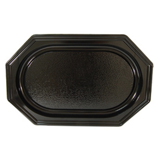 [16316] cateringschaal pet 45x30x2.5 cm zwart 10 st