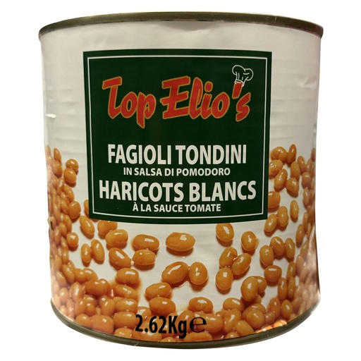 [15985] Witte Bonen In Tomatnesaus 3kg Blik