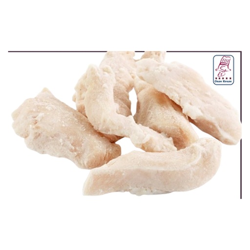 [960] Kippevlees Wit Reepjes 4x2.5 Kg Ruco Foods Blauwe Zak