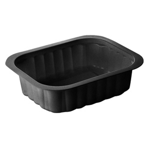 [14726] Side Dish Tray 138x114x35 Black 1 Comp Duni 300st 