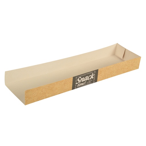 [10471] Snackbakje Karton Pure 3x7,5x28,5cm 50st