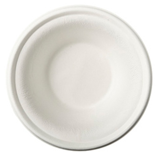 [14074] Schalen Suikerriet 380 Ml Ø15.5 Cm Wit 100 St