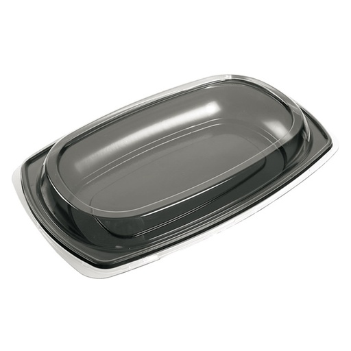[8795] Cateringschaal + Deksel Rpet Zwart 300 X 190 X 40 mm 10 st