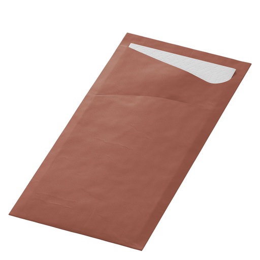 [DUN149] Sacchetto Met Servet 2 Laags Cafe Duni-chestnut 100st