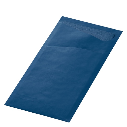[DUN153] Sacchetto Met Servet 2 Laags Donkerblauw 190x85  Duni 100st