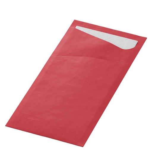[DUN190] Sacchetto Met Servet 2 Laags Bordeaux 190x85  Duni 100st 