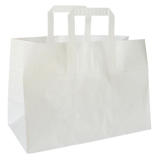 [DUN215] Papieren Draagtas Wit 35x17x24,5 17l  Duni 200st 