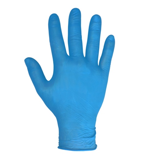 [10714] Handschoen Blauw Poedervrij Latexfree Large 100 st 