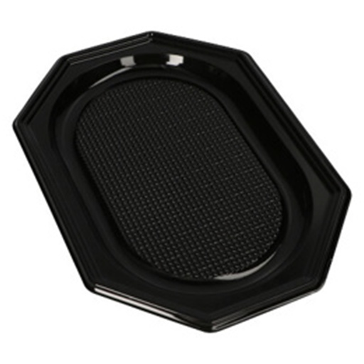 [16199] Cateringschaal Pet 340x250x40mm Zwart 10 St