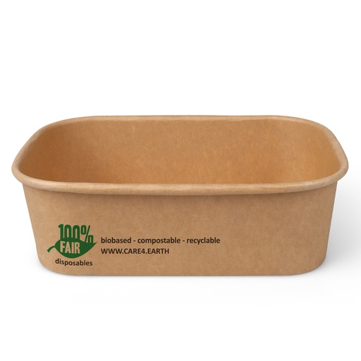 [9963] Spaghetti Schalen Eco Kraft 750ml 100% Fair 25st