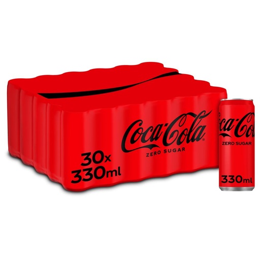 [3077] Coca Cola Zero Sleek Blik 30 x 33 cl