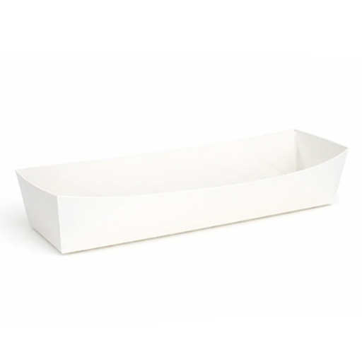 [16214] Karton Bakje A16 Wit Frikandel 250st (21x3,5x3,4cm)