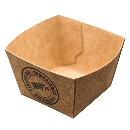 [10674] Bakje C A0 Eco Kraft 2000st (3,5x3,5x3cm)