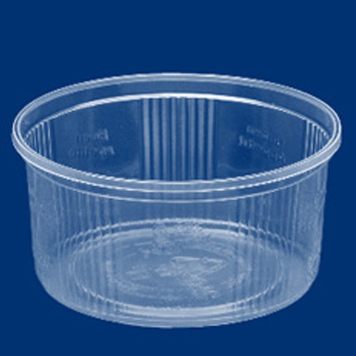 [11048] Slagerbak Rond Serie 101 - 250cc Transp Pp 100 St