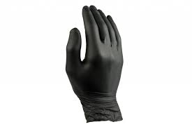 [14034] Handschoen Latex Large Zwart Poedervrij 100 st