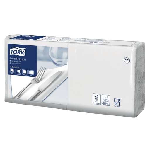 [00167] Tork Servet Wit 33 X 33 2 Laags 250 St 15305