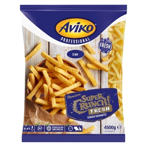 [12762] super crunch verse frieten 11 mm 2x4500gr aviko