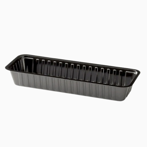[5652] ZWART PLASTIEK SCHAALTJE A6 1000ST (20,5X8X3,5CM)