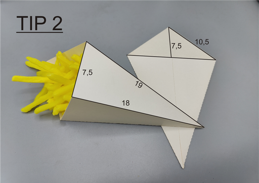 [319] Tipzakken - T2 Karton 185 x 195 mm - 1000 st