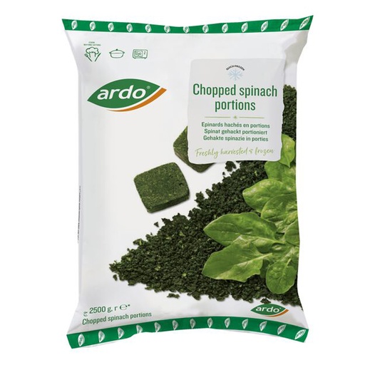 [4995] Spinazie Gehakt Porties Ardo 2,5 kg
