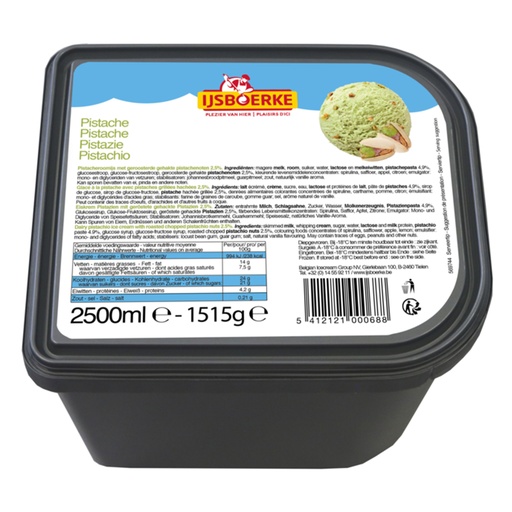 [PR/23830] Roomijs Pistache 2,4 L Caddy Ijsboerke