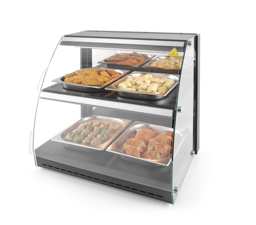 [PR/24013] 233962 Warmhoudtvitrine Quartz 230 V 560 W 2-Laags Hendi