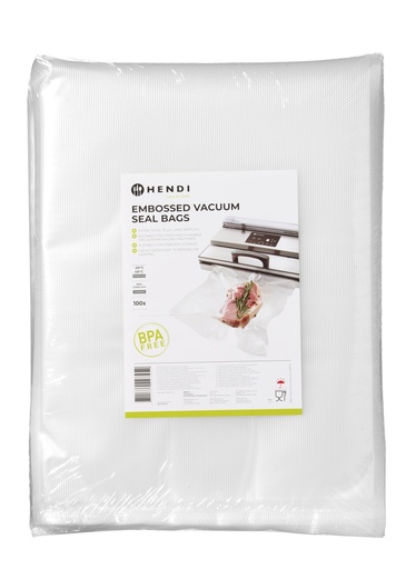 [PR/24062] 297452 Sacs Sous Vide Gaufrés 75 µm 300 x 400 mm Hendi 100 pc