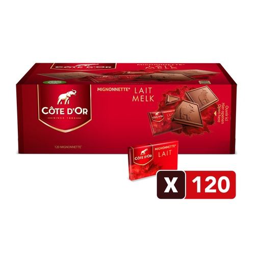 [2335] Mignonnetten Chocolade Melk Côte d'or 120 st